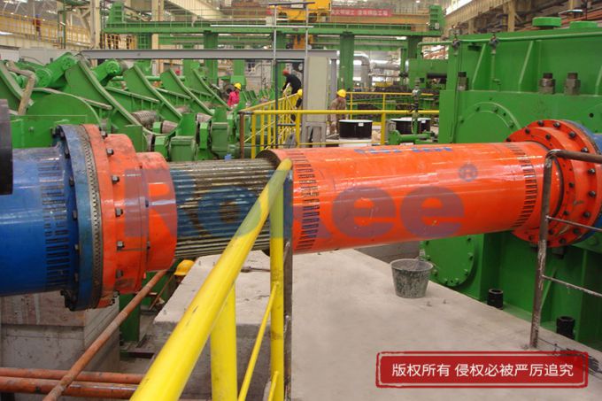 Large drum tooth shaft for steel reeling machine